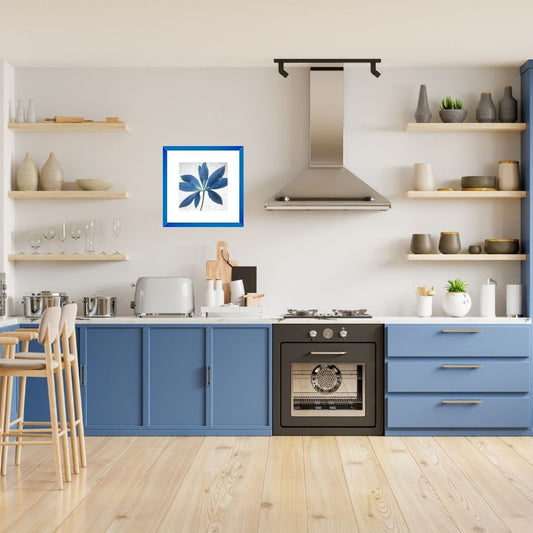 What Kind of Artwork Would Look Good in a Blue Kitchen?