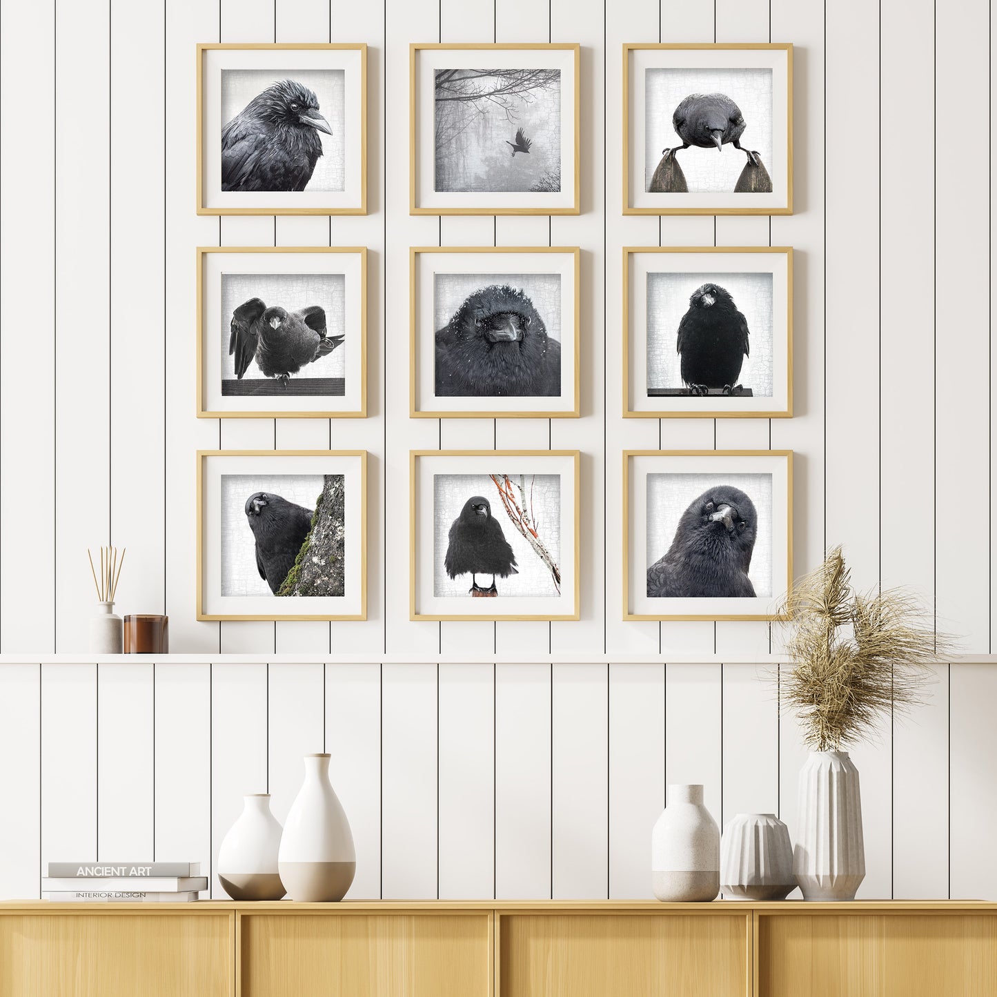 BERRY BANQUET - Fine Art Print, Crow Portrait Series