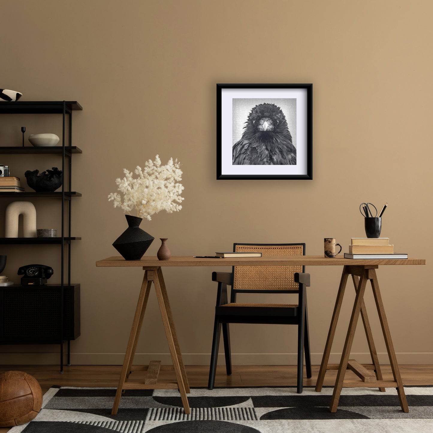 CROW CRITIC - Fine Art Print, Crow Portrait Series