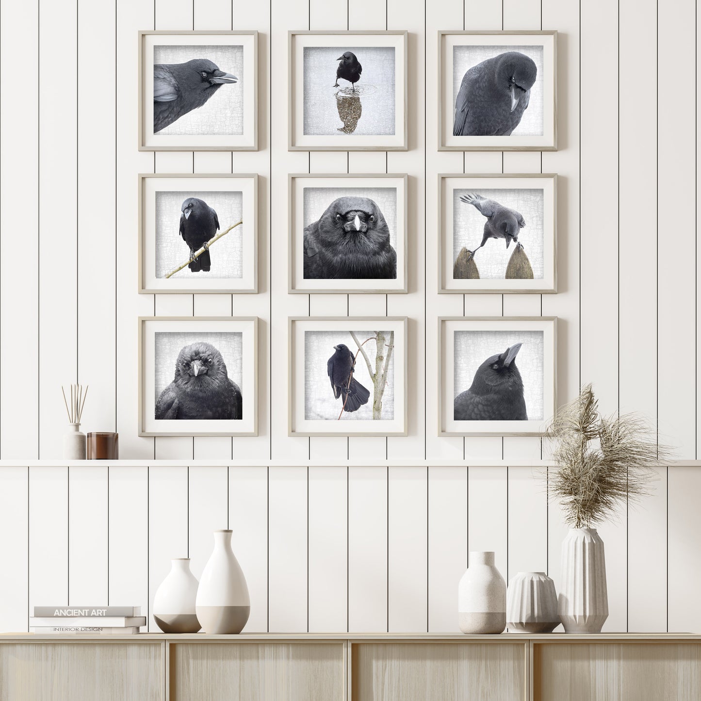 CROW LOVE - Fine Art Print, Crow Portrait Series