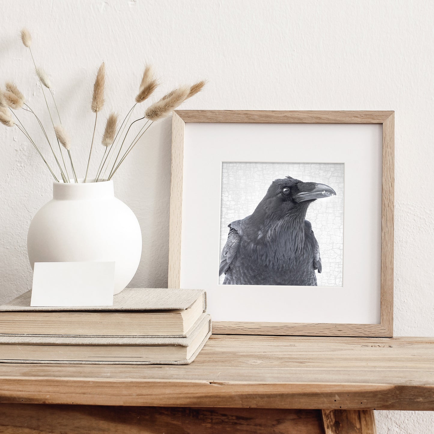 THE RAVEN OF CONSTERNATION- Fine Art Print, Raven Portrait Series
