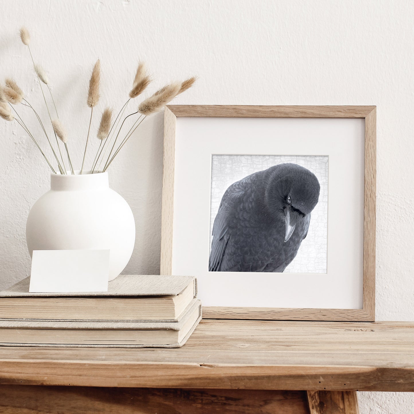 CROW OF DISCERNMENT - Fine Art Print, Crow Portrait Series