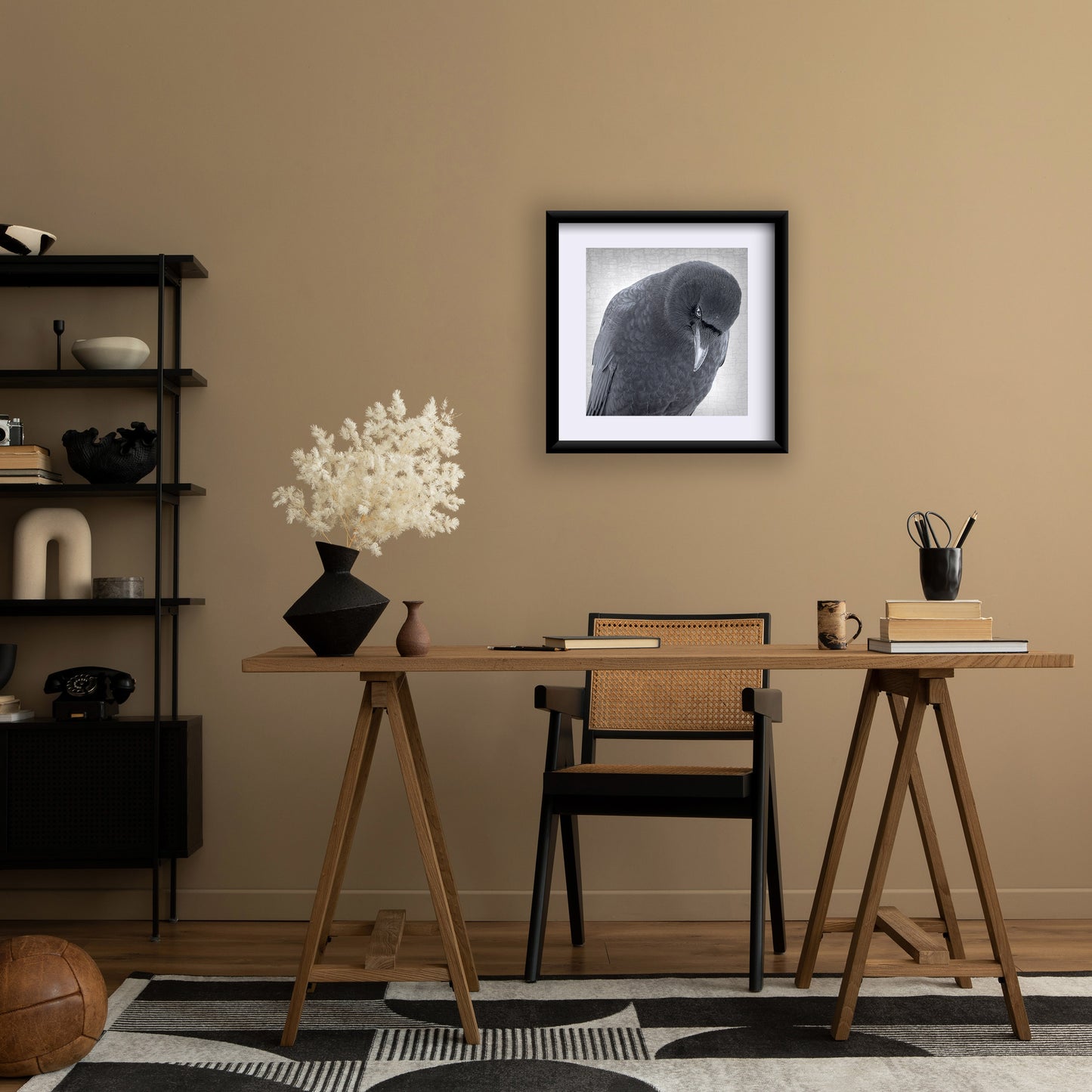 CROW OF DISCERNMENT - Fine Art Print, Crow Portrait Series