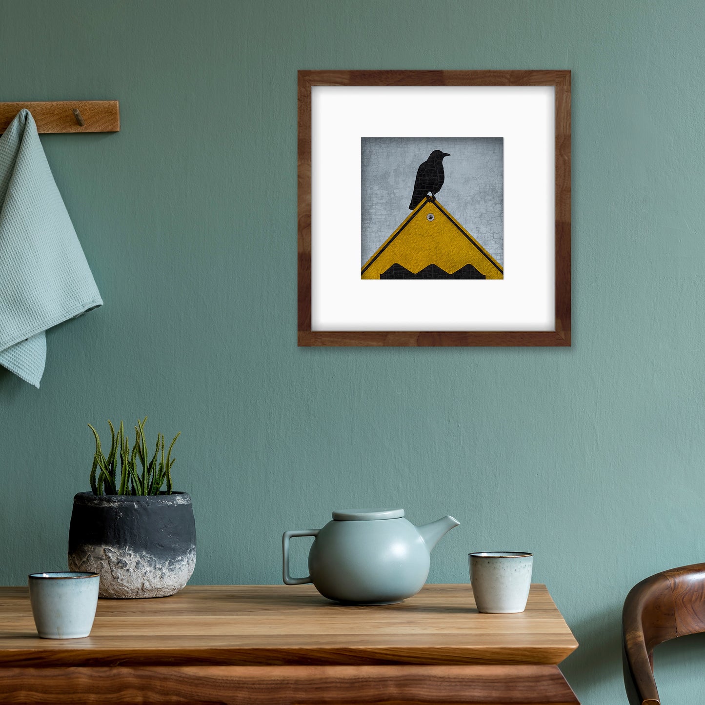 ROUGH ROAD AHEAD - Fine Art Print, Blue Crow Series