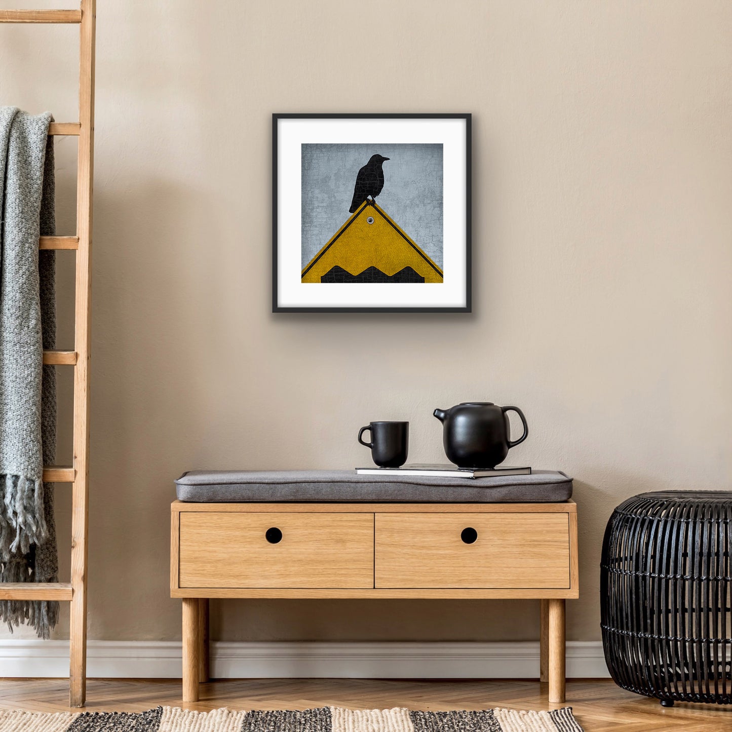 ROUGH ROAD AHEAD - Fine Art Print, Blue Crow Series