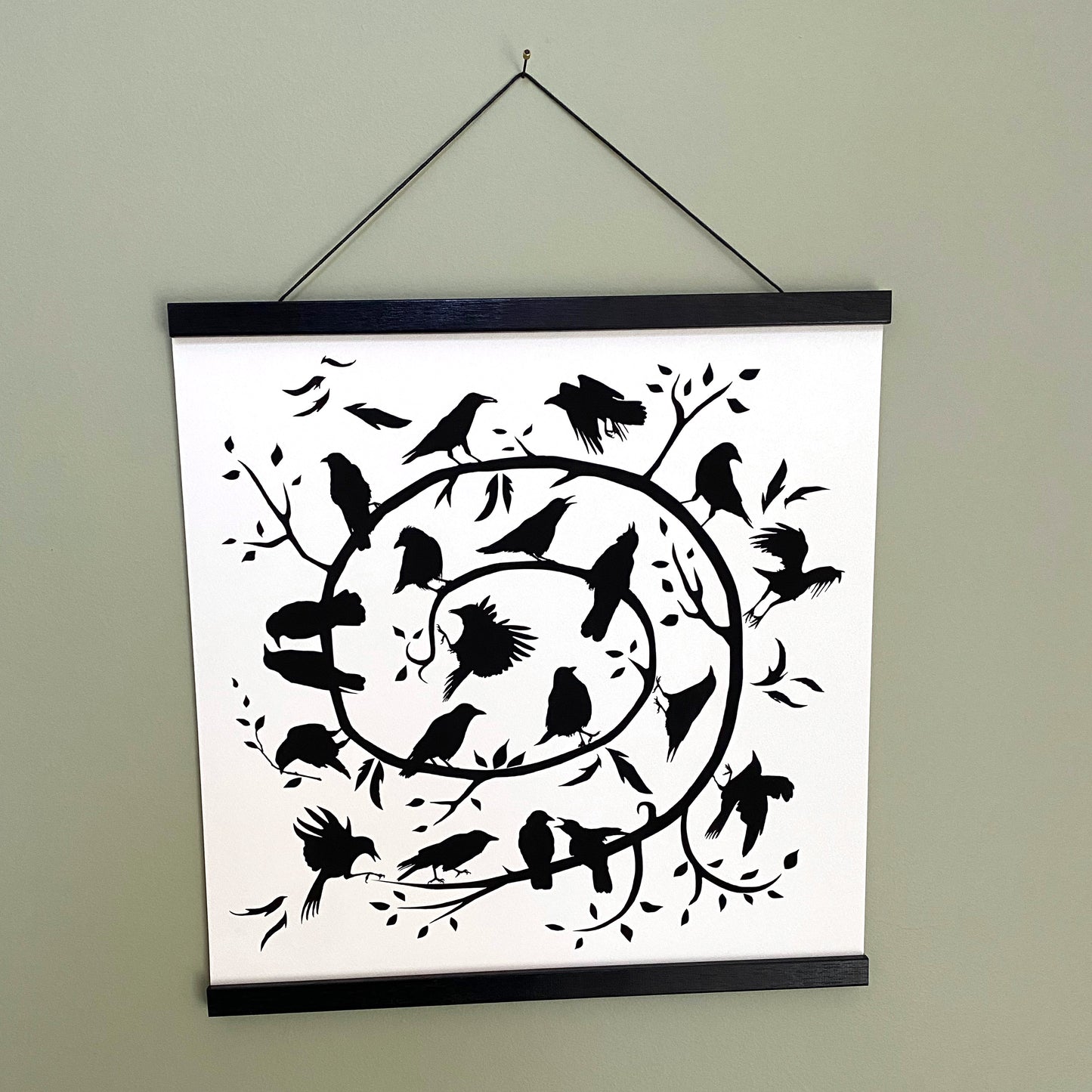 CROW DANCE — Black & White Print