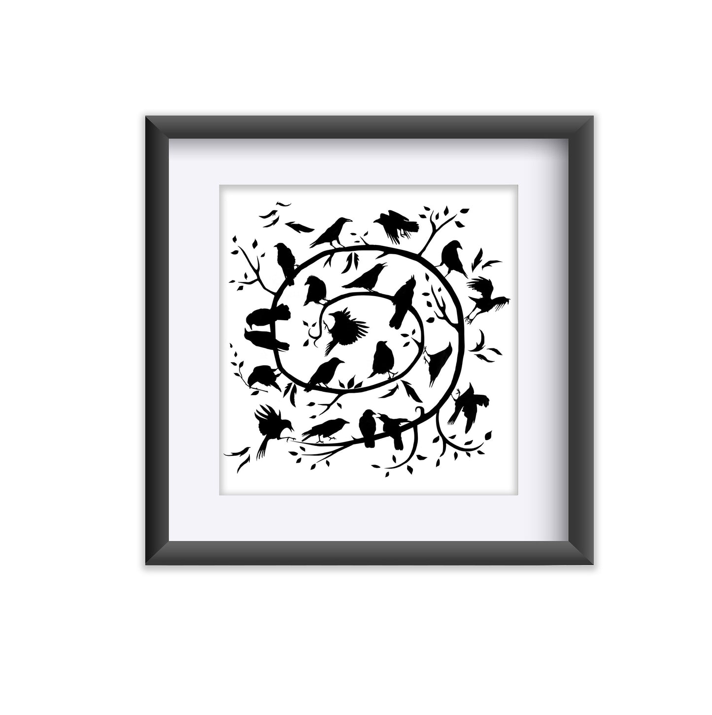 CROW DANCE — Black & White Print