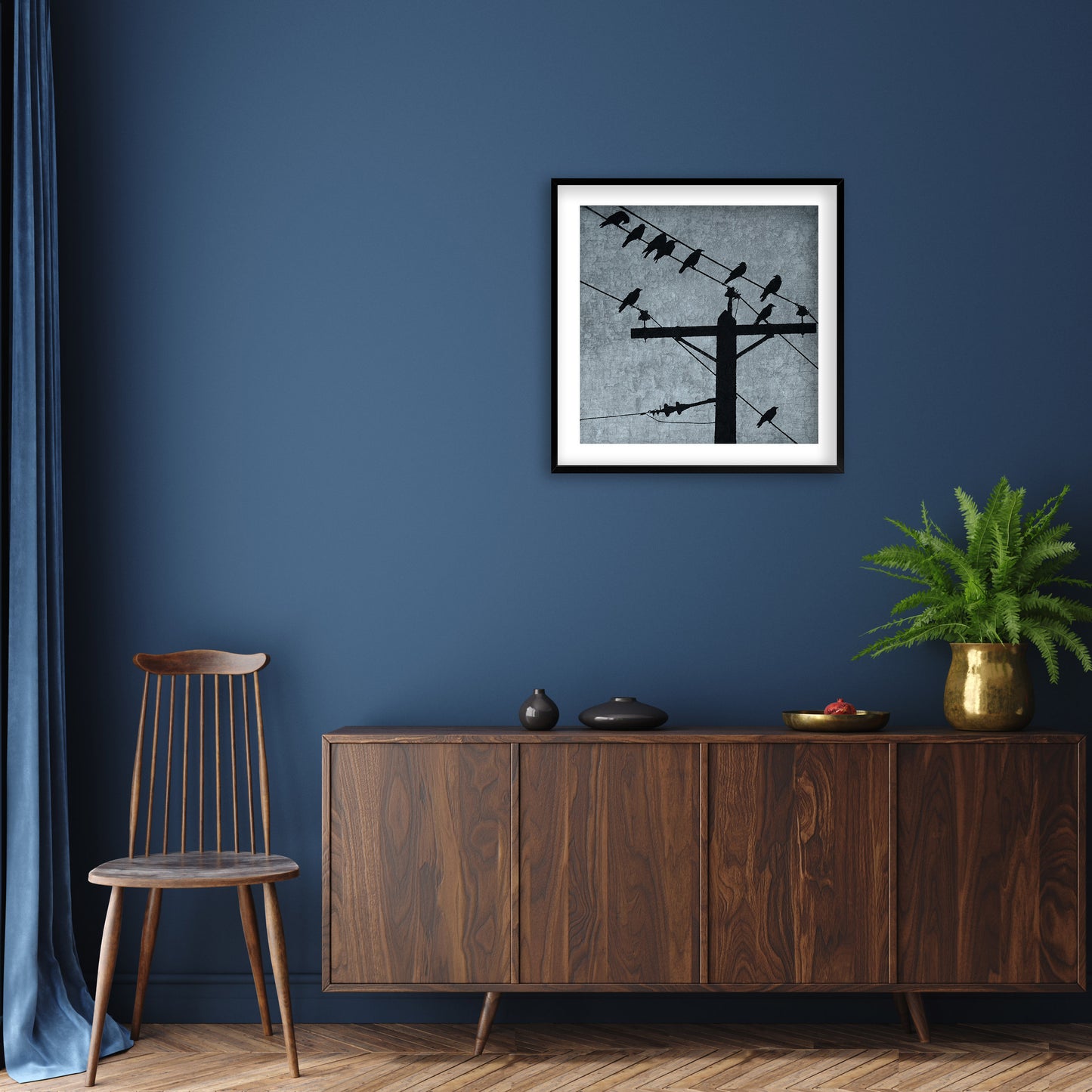 STOPOVER - Fine Art Print, Blue Crow Series