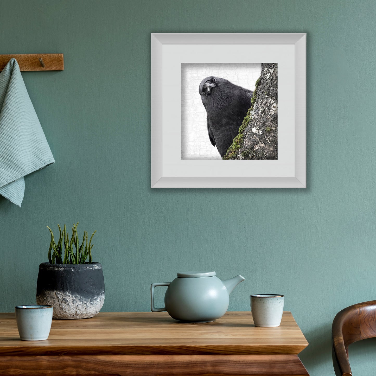 YOU ARE BEING WATCHED - Fine Art Print, Crow Portrait Series