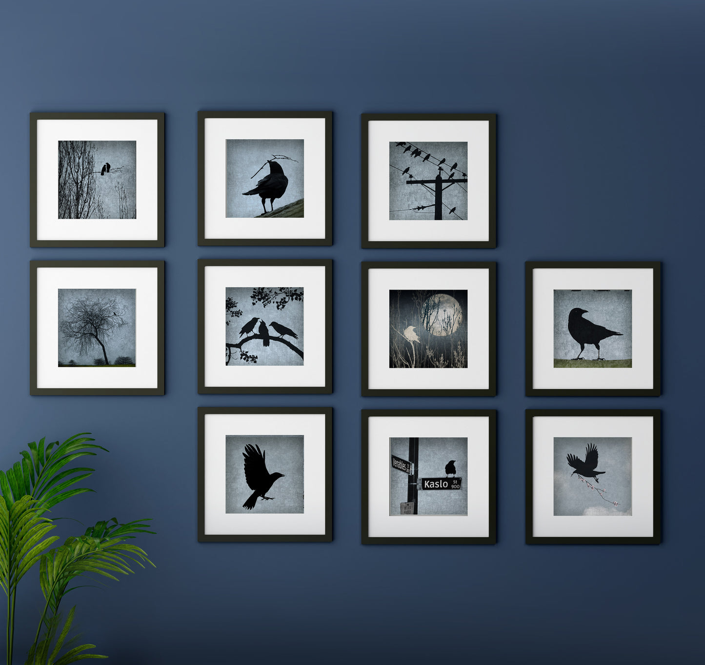 WAY-FINDER CROW - Fine Art Print, Blue Crow Series