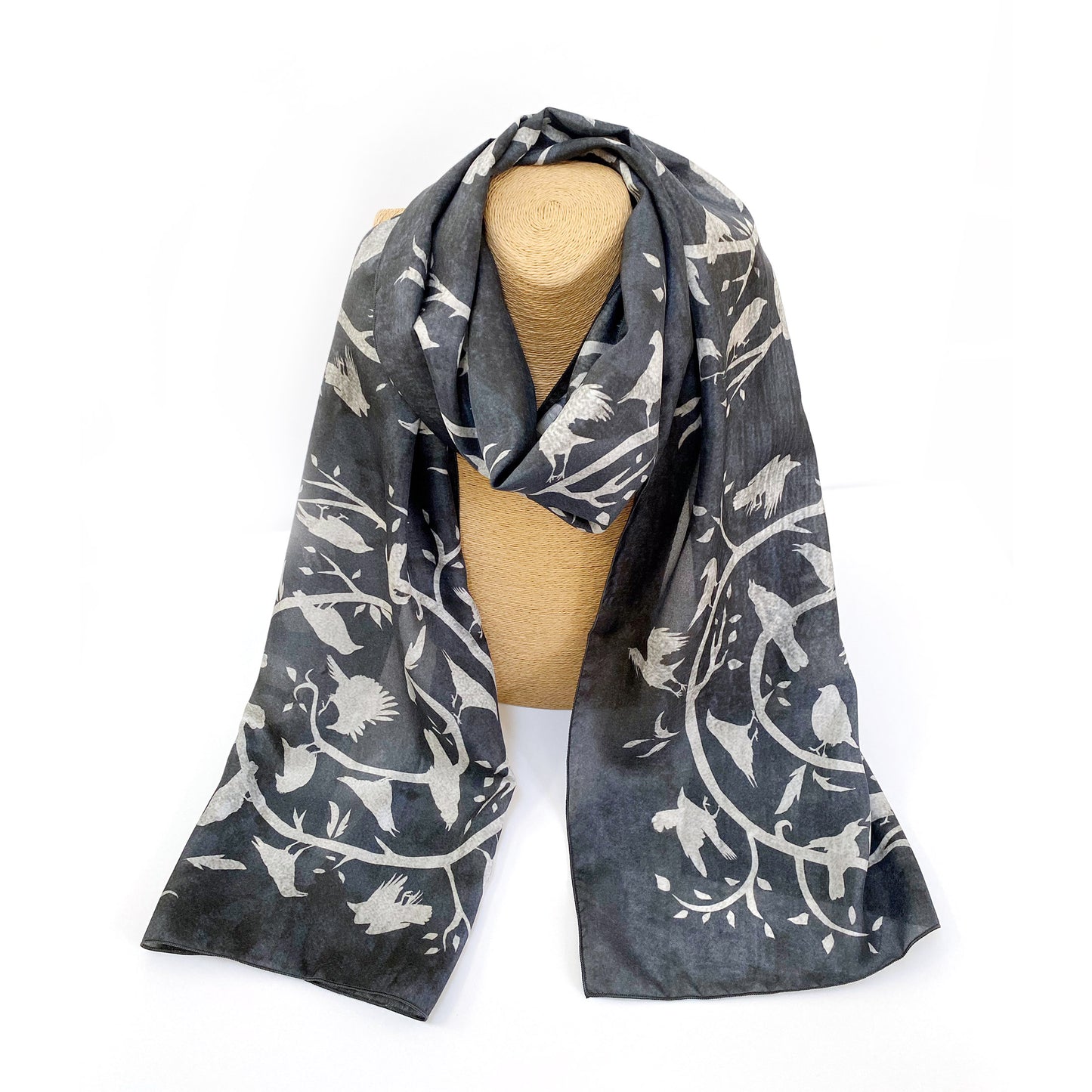 CROW DANCE NO LOGO VERSION - Long Silk Scarf