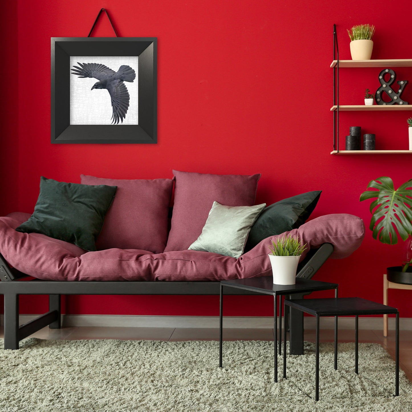 RAVEN'S WINGS - Fine Art Print, Raven Portrait Series