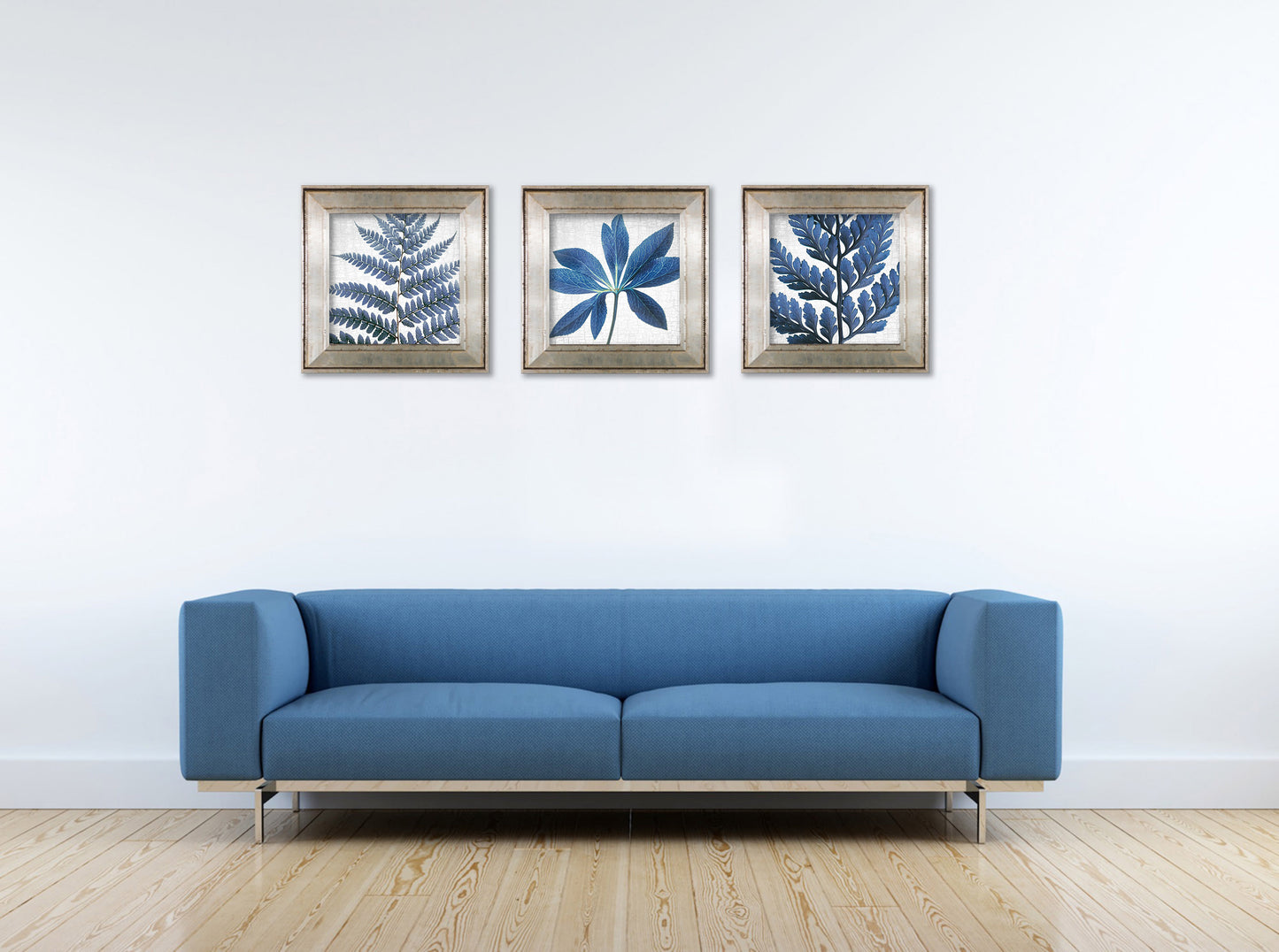 BLUE HERB ROBERT - Fine Art Print, Botanical Blueprint