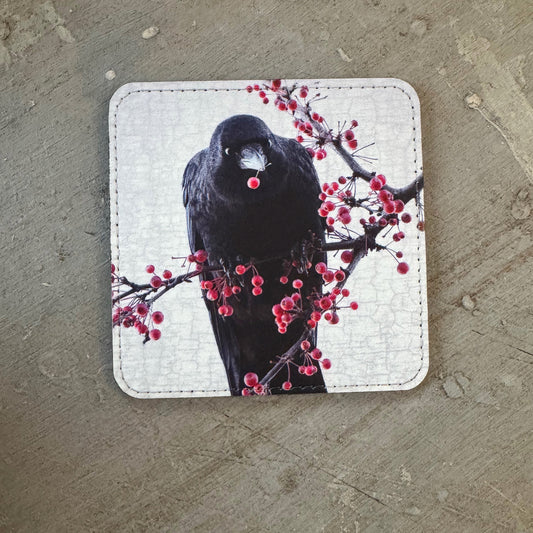 BERRY BANQUET CROW — Coaster