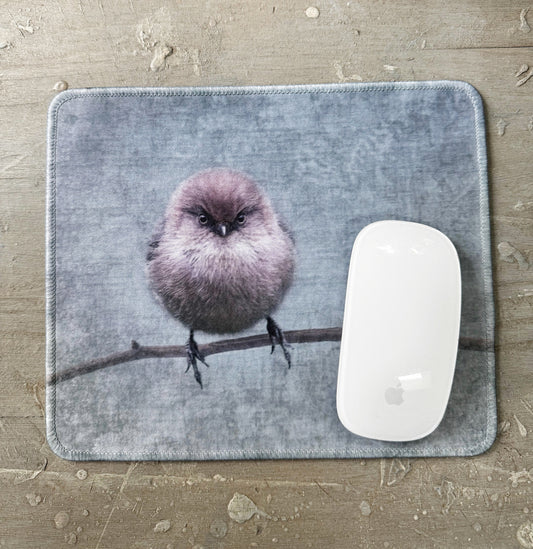 SMALL BUT DETERMINED Bushtit Mouse Pad