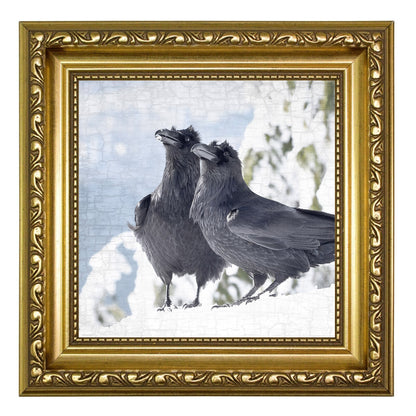 RAVENS WITH A VIEW - Fine Art Print, Raven Portrait Series