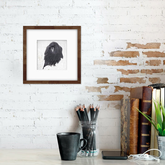 CONTEMPLATION - Fine Art Print, Raven Portrait Series