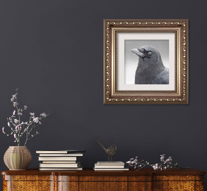 THE MIRROR - Fine Art Print, Crow Portrait Series