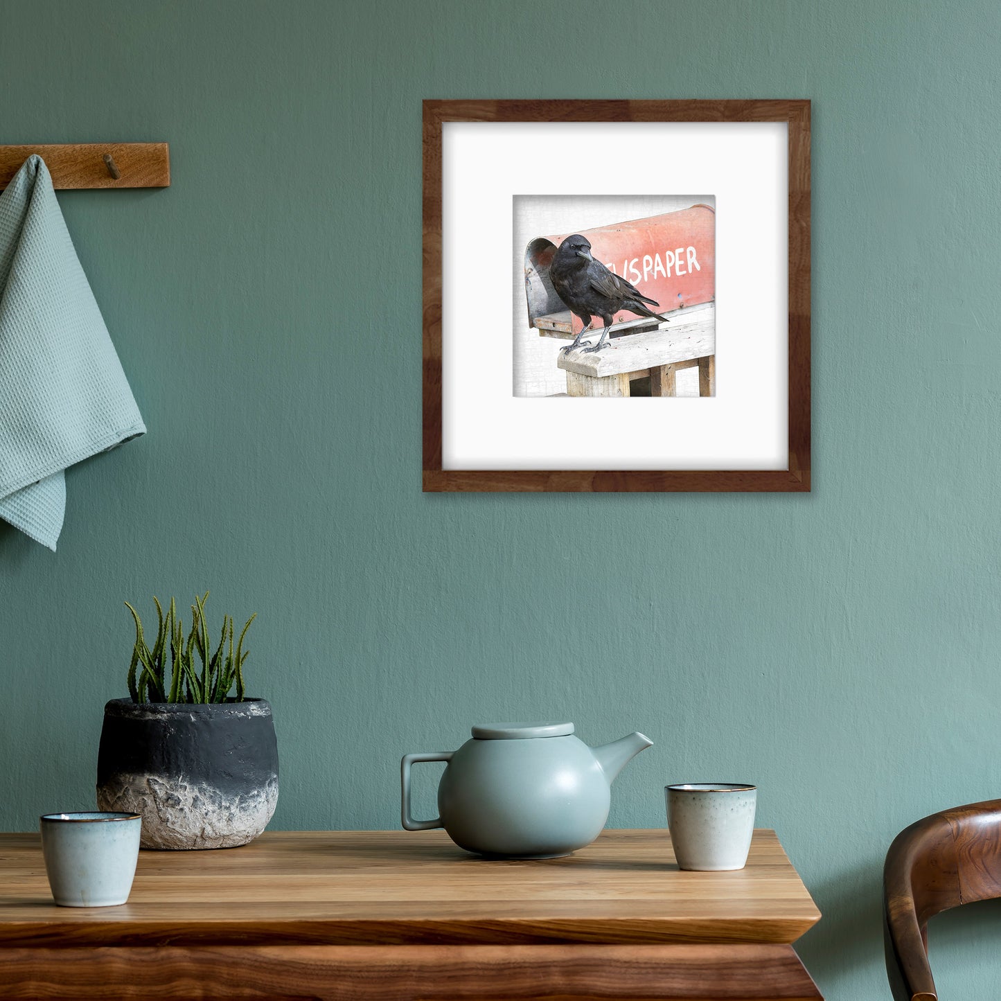 NEWS-CROW - Fine Art Print, Crow Portrait Series