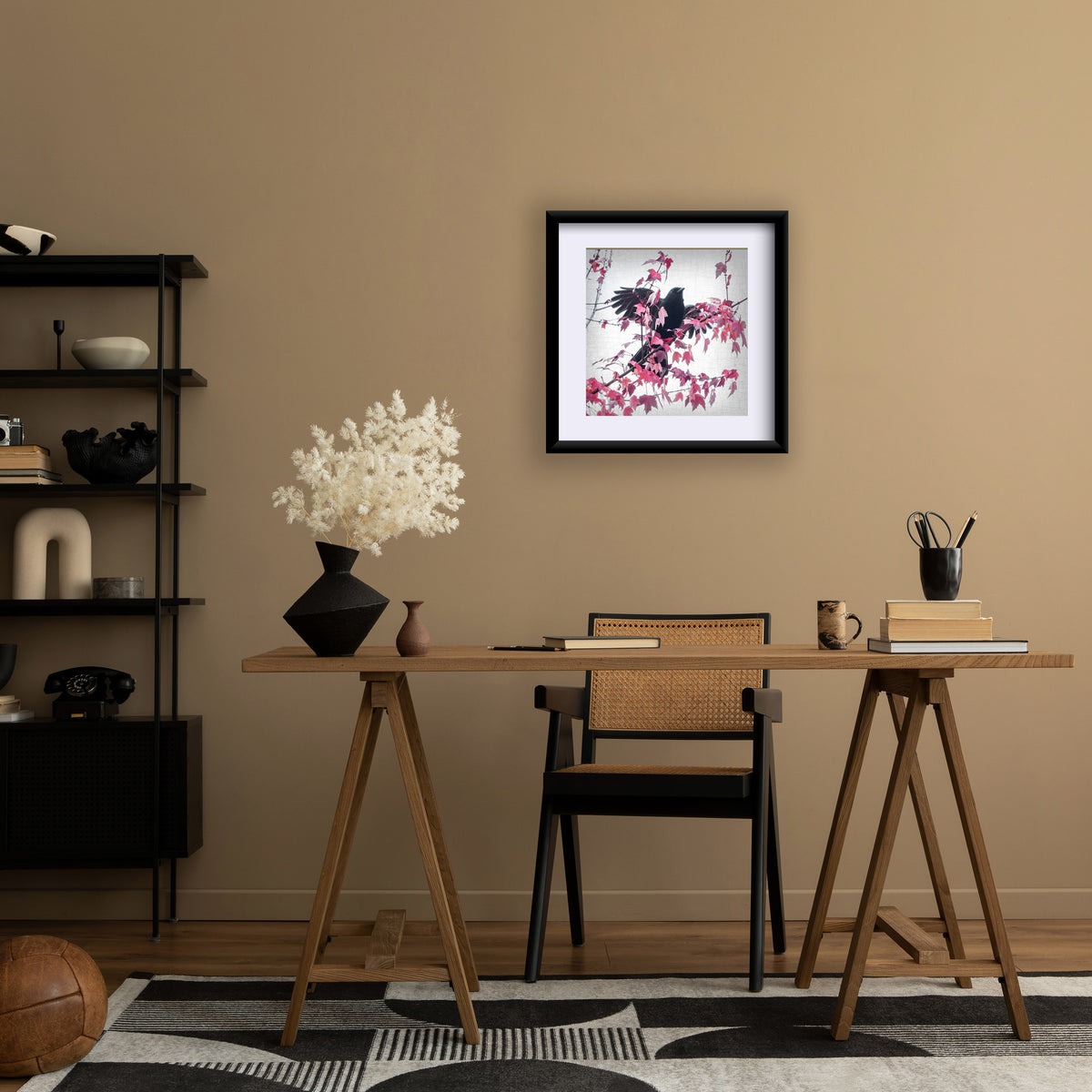 FALL FIREWORKS - Fine Art Print, Crow Portrait Series