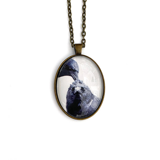 THE HAIR DO - Large Glass Pendant - SALE