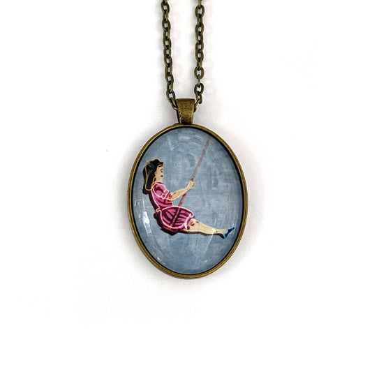 HELEN'S SWING - Large Glass Pendant - SALE