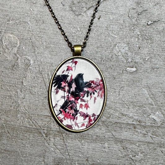 FALL FIREWORKS - Large Glass Pendant