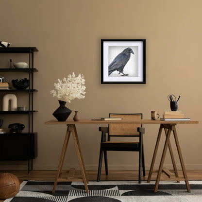 ENTER RAVEN, STAGE LEFT - Fine Art Print, Raven Portrait Series