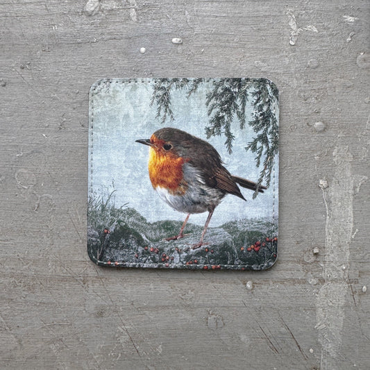 EUROPEAN ROBIN — Coaster