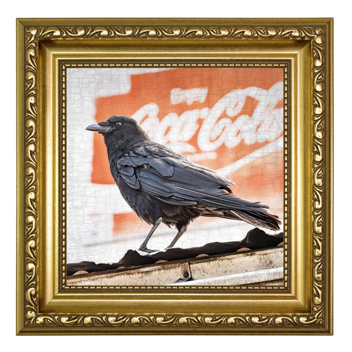 THINGS GO BETTER WITH CROWS - Fine Art Print, Crow Portrait Series