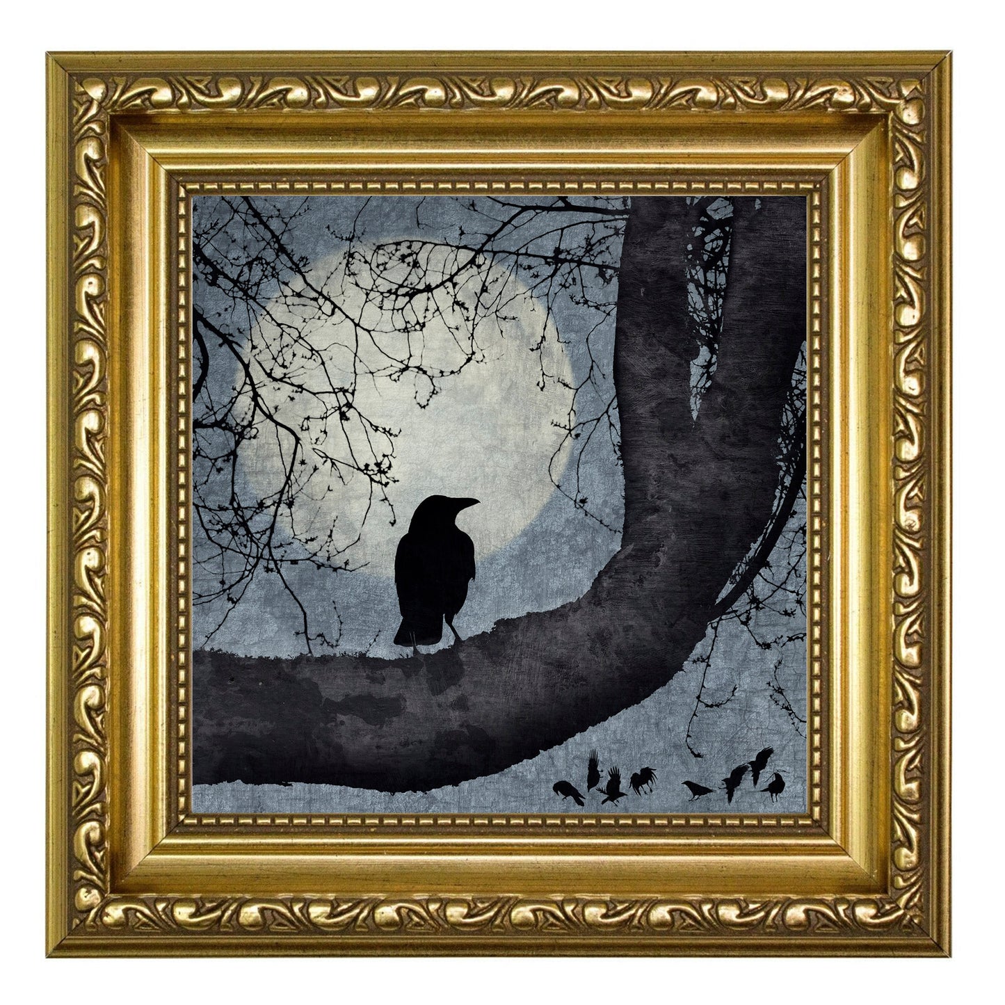 BLUE MOON - Fine Art Print, Blue Crow Series