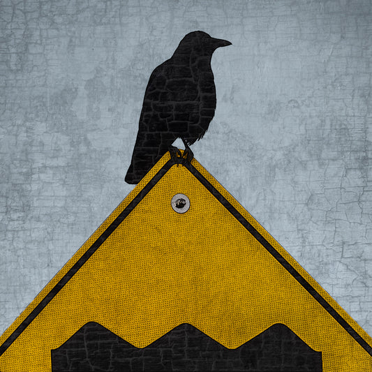 ROUGH ROAD AHEAD - Fine Art Print, Blue Crow Series