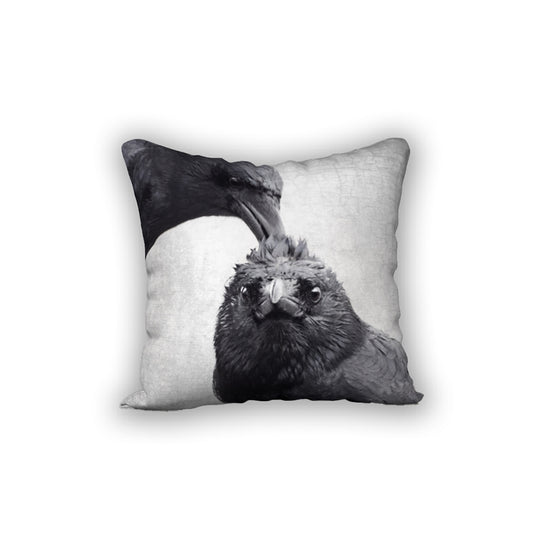 HAIRDO CROWS — Crow Cushion Cover