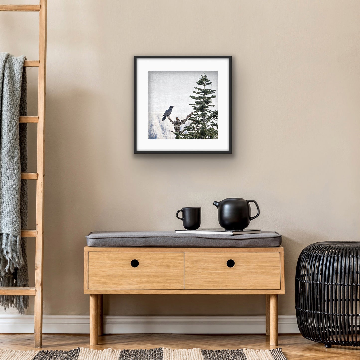 MORNING SONG - Fine Art Print, Raven Portrait Series