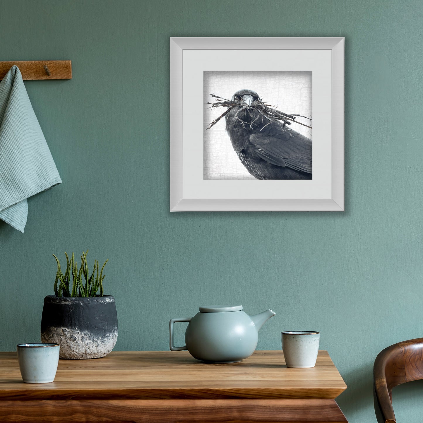 NESTING SEASON - Fine Art Print, Crow Portrait Series