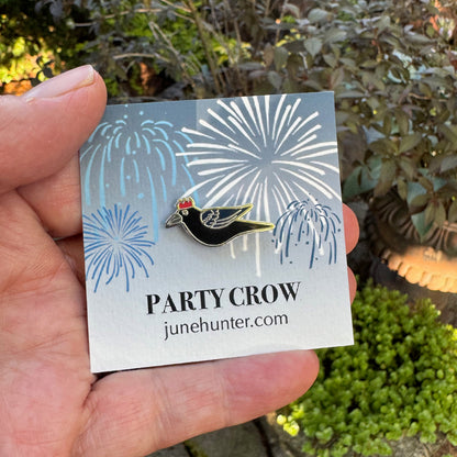 PARTY CROW Enamel Pins