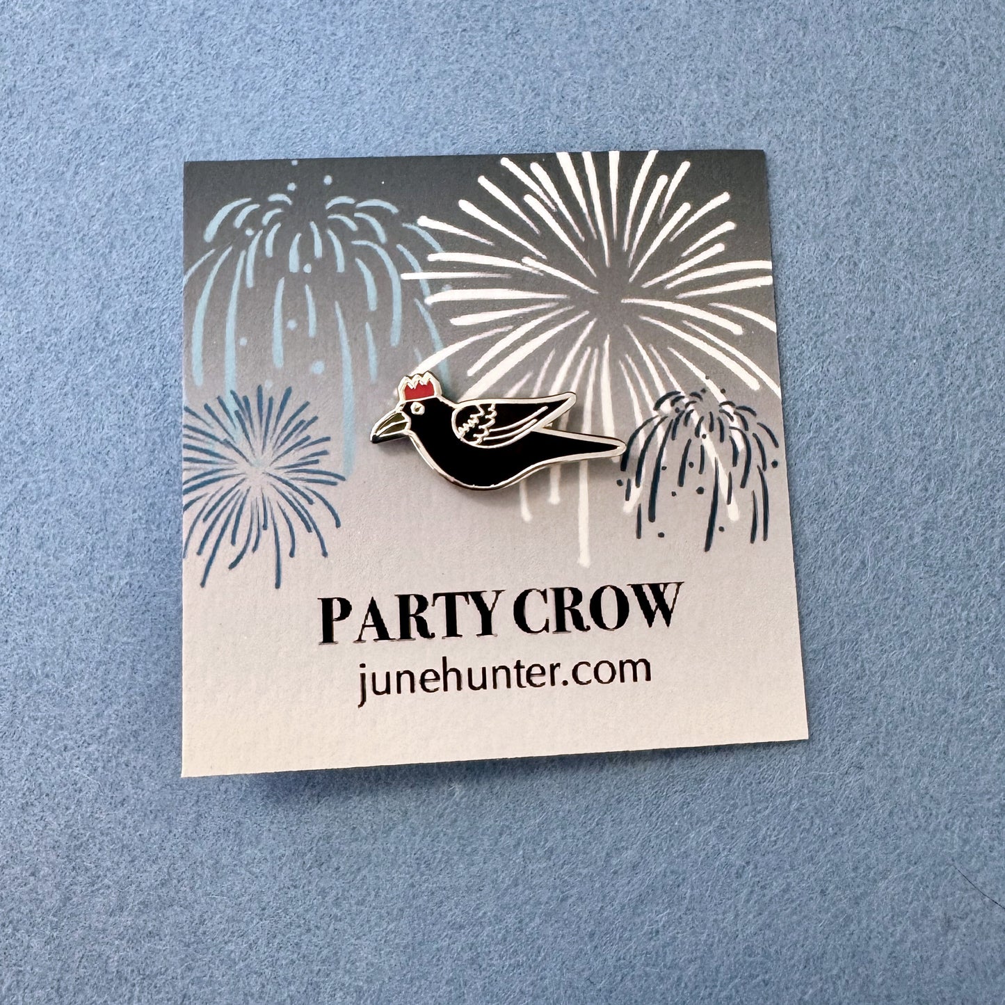 PARTY CROW Enamel Pins