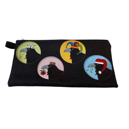 Ravens With Hats Pencil Case/Organizer