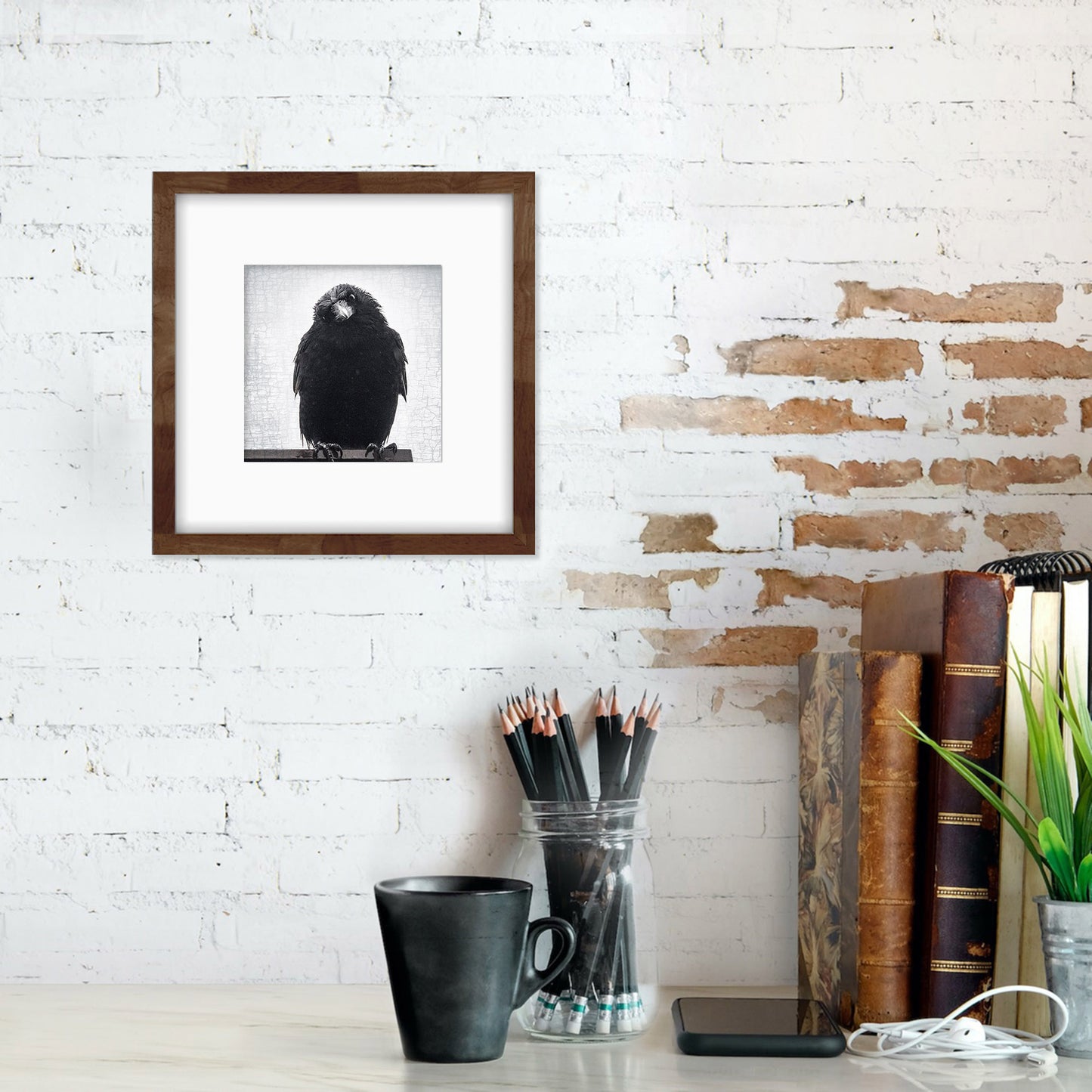 PHILOSOPHER CROW - Fine Art Print, Crow Portrait Series