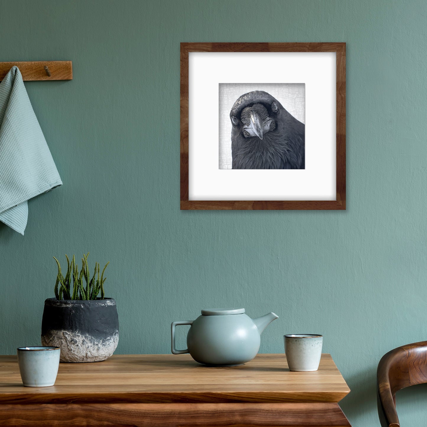 POP-UP RAVEN - Fine Art Print, Raven Portrait Series