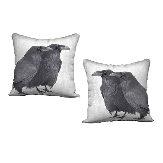 Bird and Berries Cotton Ivory Cushion Cover