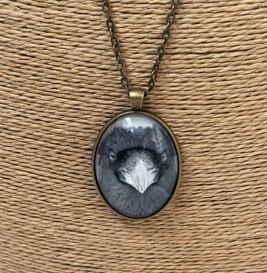 RAVEN INTENSITY - Large Glass Pendant