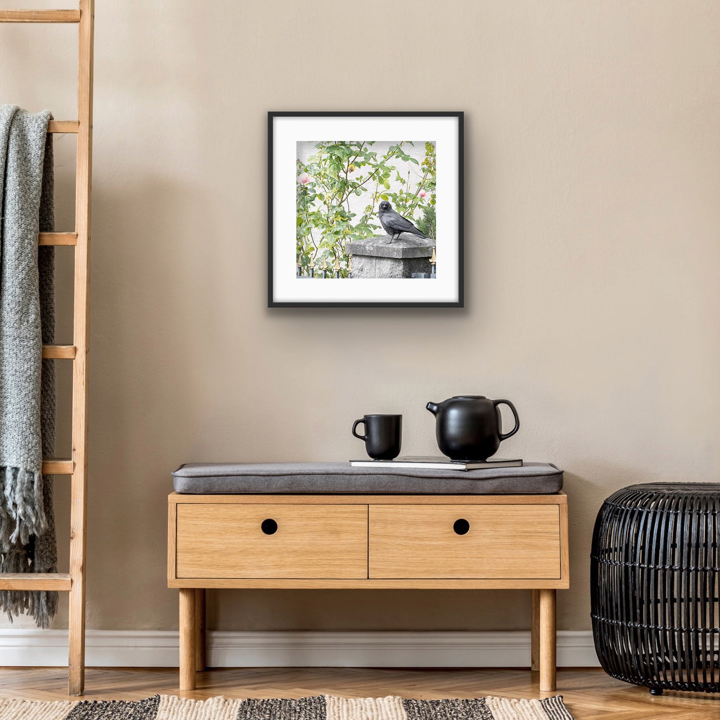 SHY SUMMER BABY - Fine Art Print, Crow Portrait Series