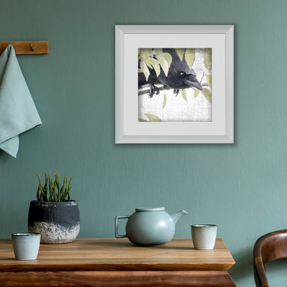 SECRET CROW - Fine Art Print, Crow Portrait Series