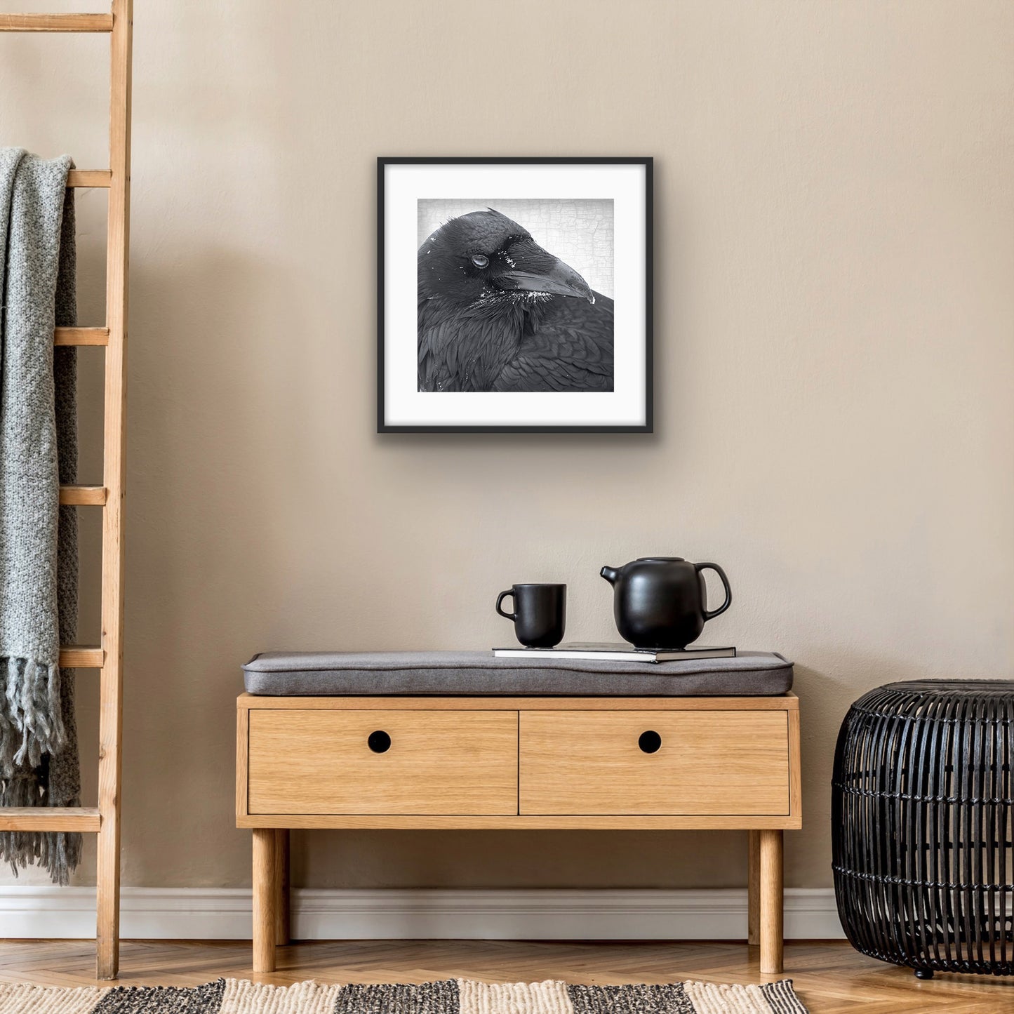 SNOW BEARD - Fine Art Print, Raven Portrait Series