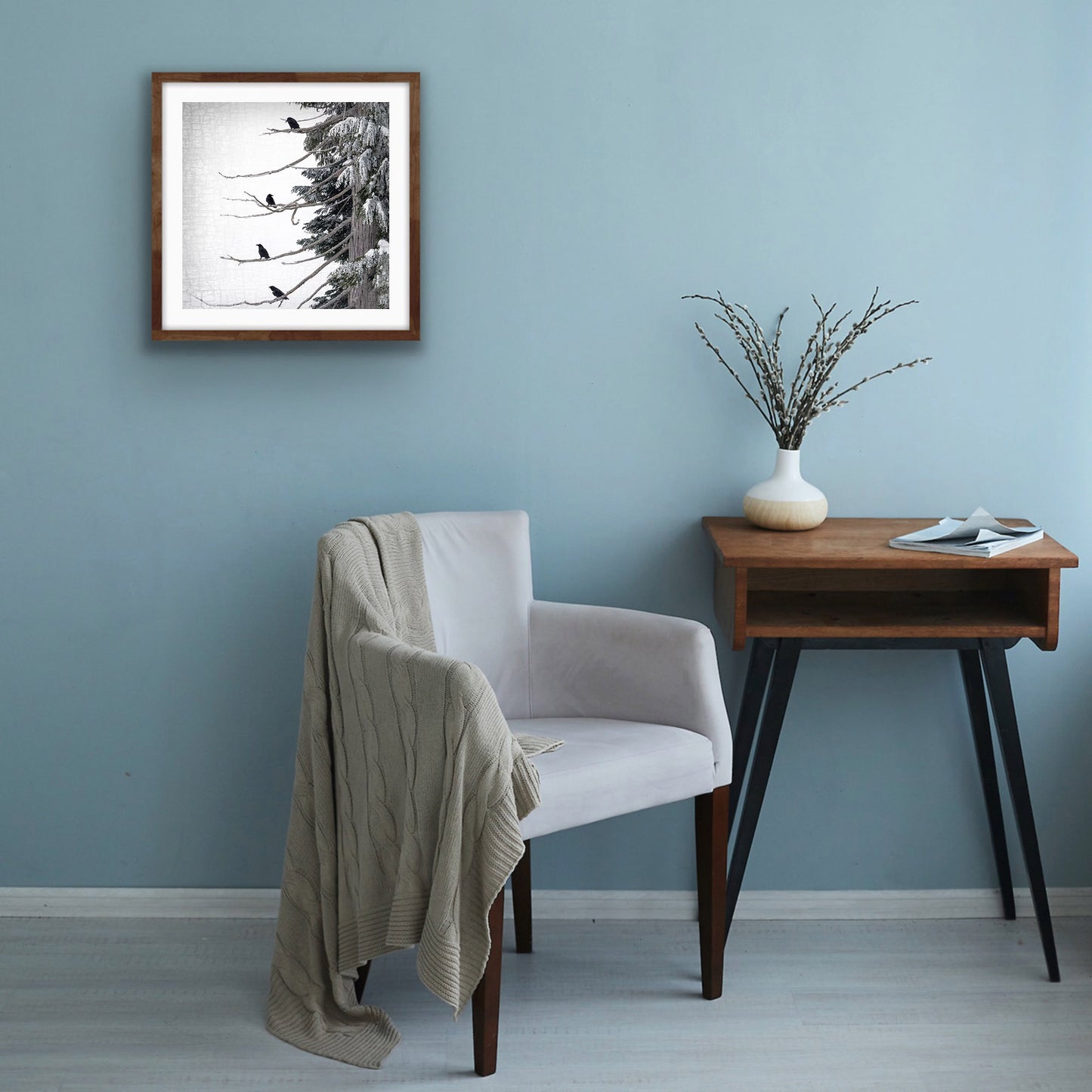 STRATA RAVENS - Fine Art Print, Raven Portrait Series