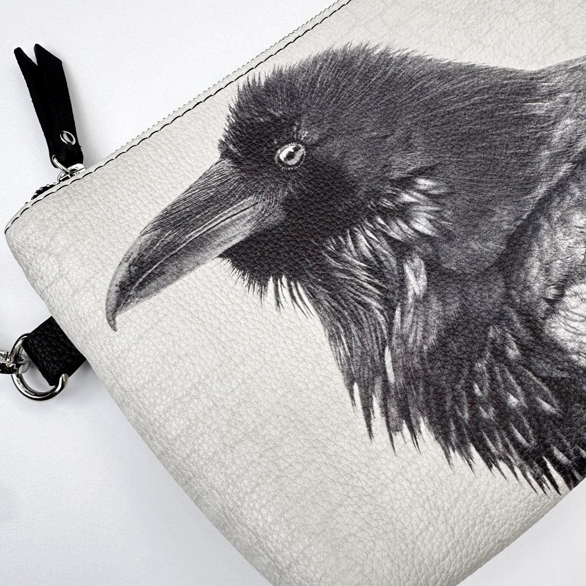 Raven Realm Vegan Leather Crossbody Purse