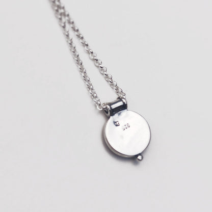CROW SHADOW - Miniature Pendant, Silver and Resin