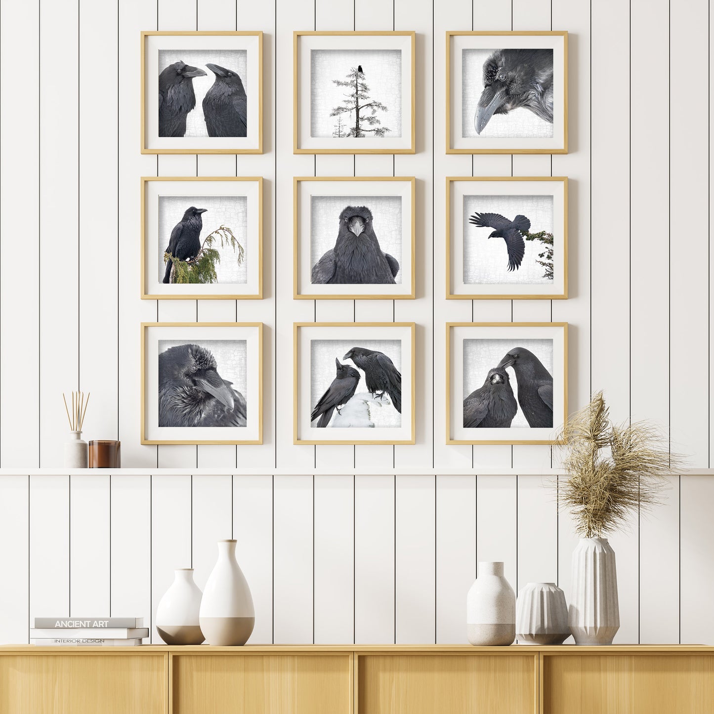 STRATA RAVENS - Fine Art Print, Raven Portrait Series