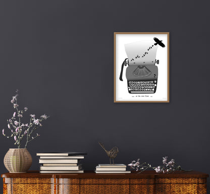 AS THE CROW FLIES — Black and White Poster - SALE